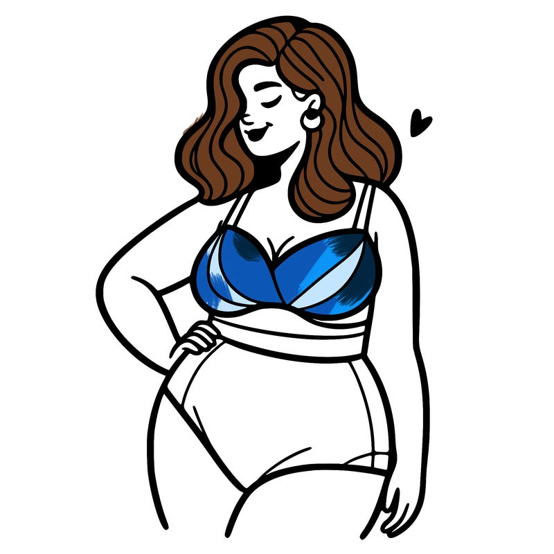 plus size woman bathing suit