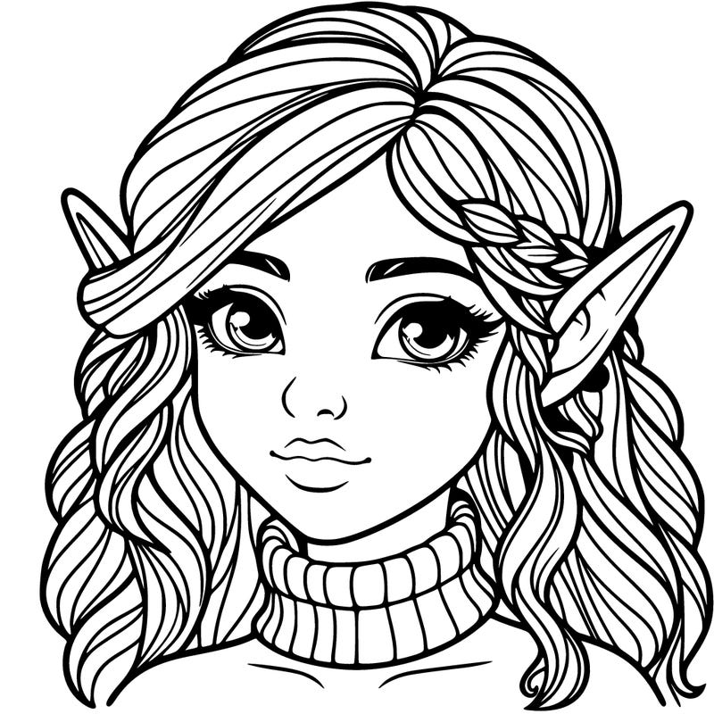 realistic girl elf