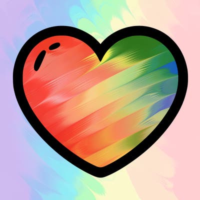a blank heart