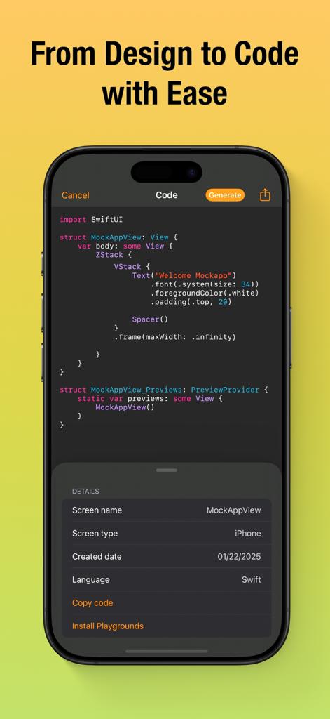 MockApp Wireframe UI Mockup - Developer Tools App | MWM