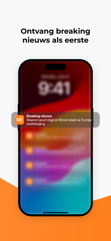 Newsbit: Crypto Nieuws - iPhone mostrando una notificación de noticias de criptomonedas de última hora de la aplicación Newsbit