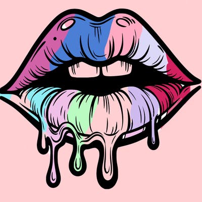 lips that look realistic and drip