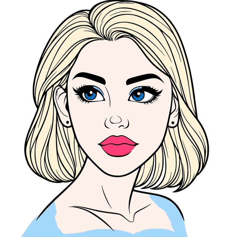 realistic woman easy to draw