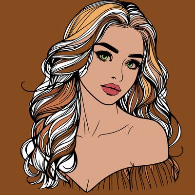 beautiful realistic girl