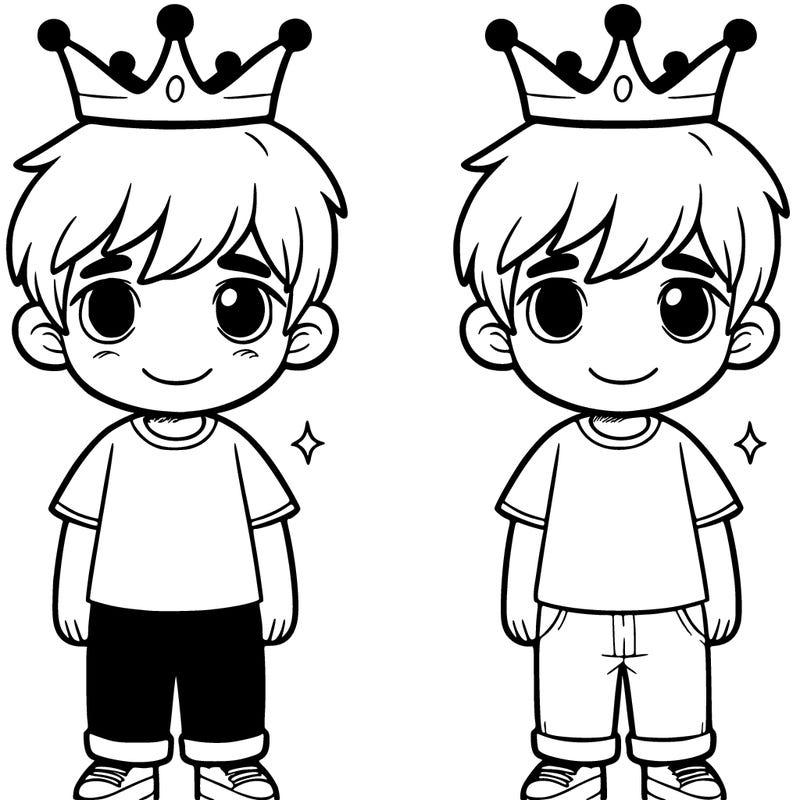 boy with a crown
