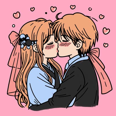 kissing