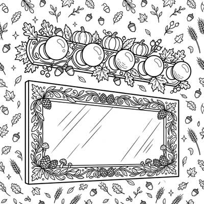 Step into the season of warm hues and crisp air with our delightful Autumn Vanity Lights coloring page. This intricate design brings the charm of fall directly to your fingertips, perfect for anyone looking to add a touch of autumnal elegance to their day.