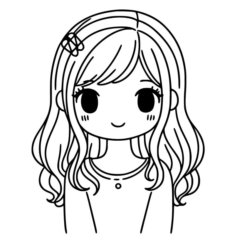 girl with a cute french tip