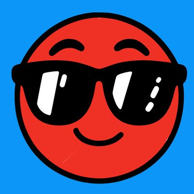 emoji with sunglasses