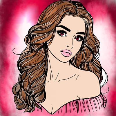 beautiful realistic girl