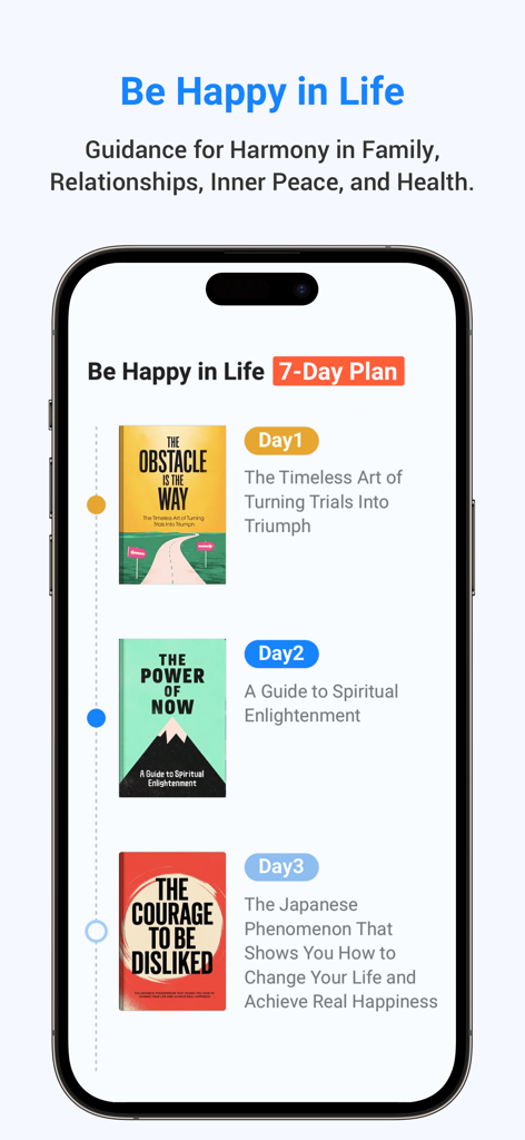 LeapAhead-Daily Book Cast - LeapAhead app 7-day reading plan for personal happiness and book summaries