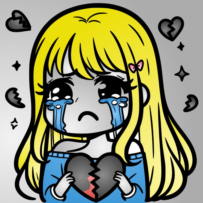 crying girl, just broke up, broken heart