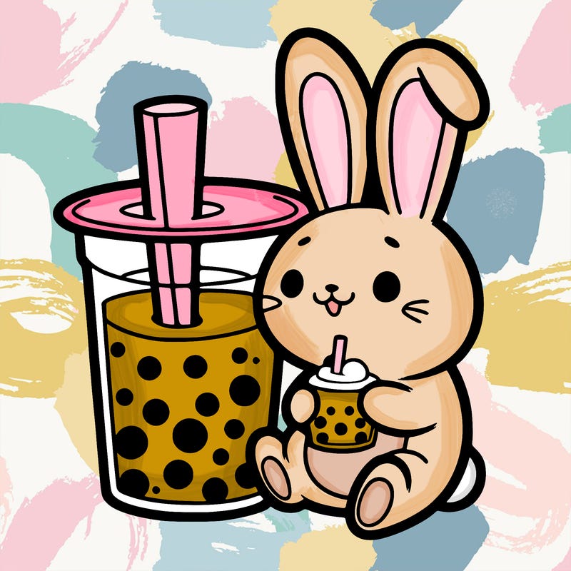 bunny boba tea drink