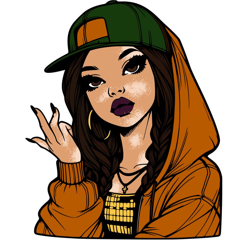 realistic hip hop girl