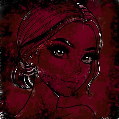 realistic girl with lashes