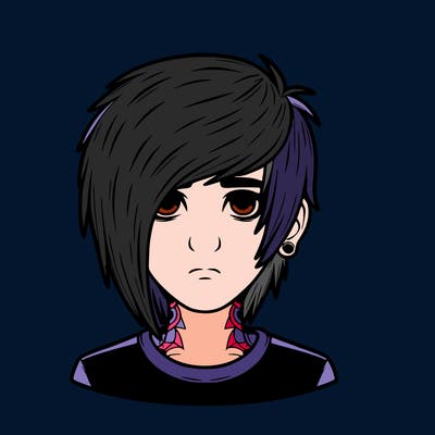 realistic emo boy