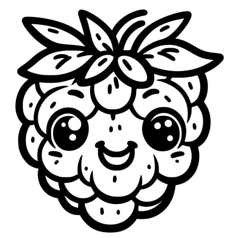 raspberry with a smile