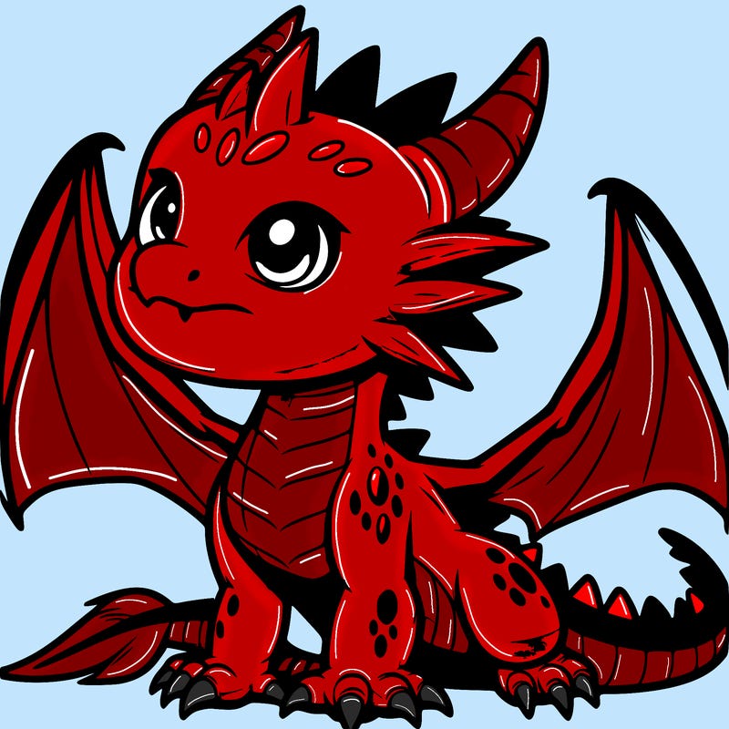 fierce baby night dragon