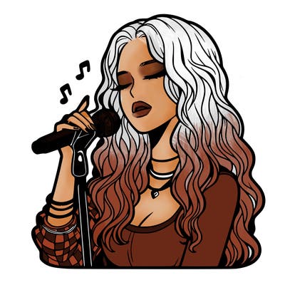 realistic female singer