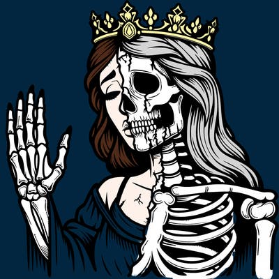 realistic half dead queen