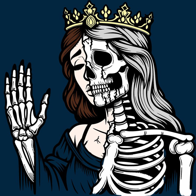 realistic half dead queen