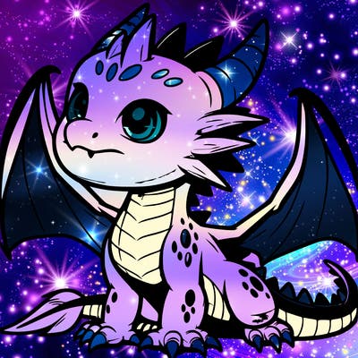 fierce baby night dragon