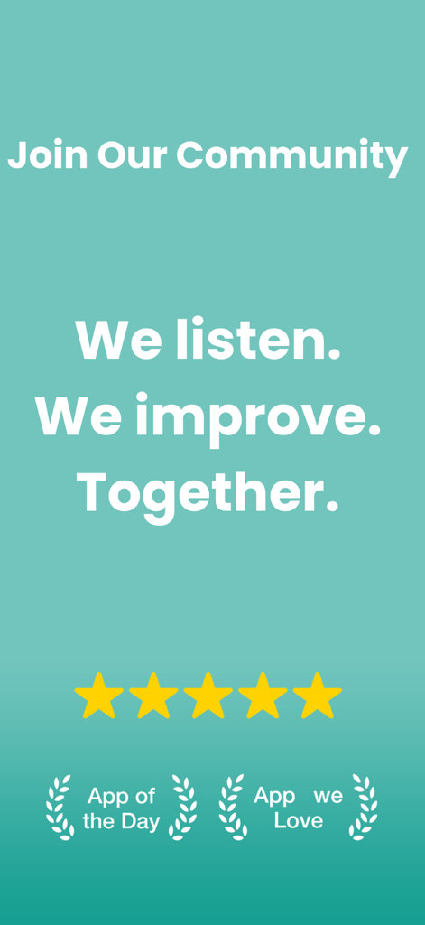 MedAlert: Pill Reminder - Tela promocional do aplicativo MedAlert com cinco estrelas e prêmios de aplicativo do dia