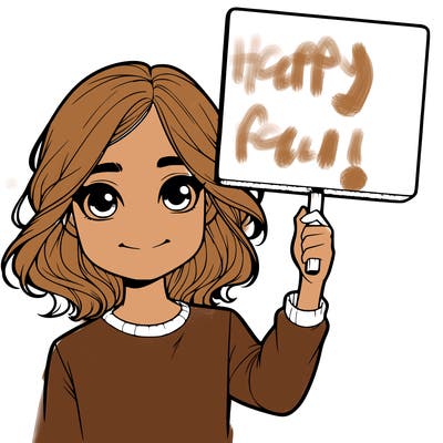 realistic girl holding up a sign