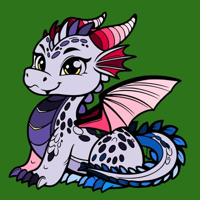 dragon that is adorable and beautiful