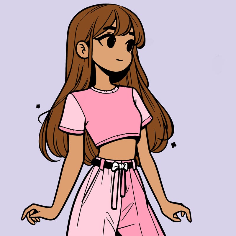 girl in a cute crop top