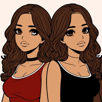 realistic twin sisters