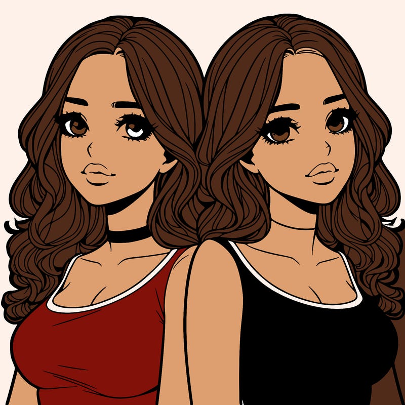 realistic twin sisters