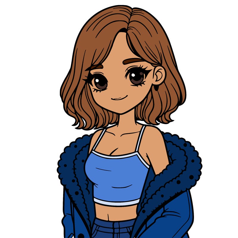 woman with tank top with a cute coat