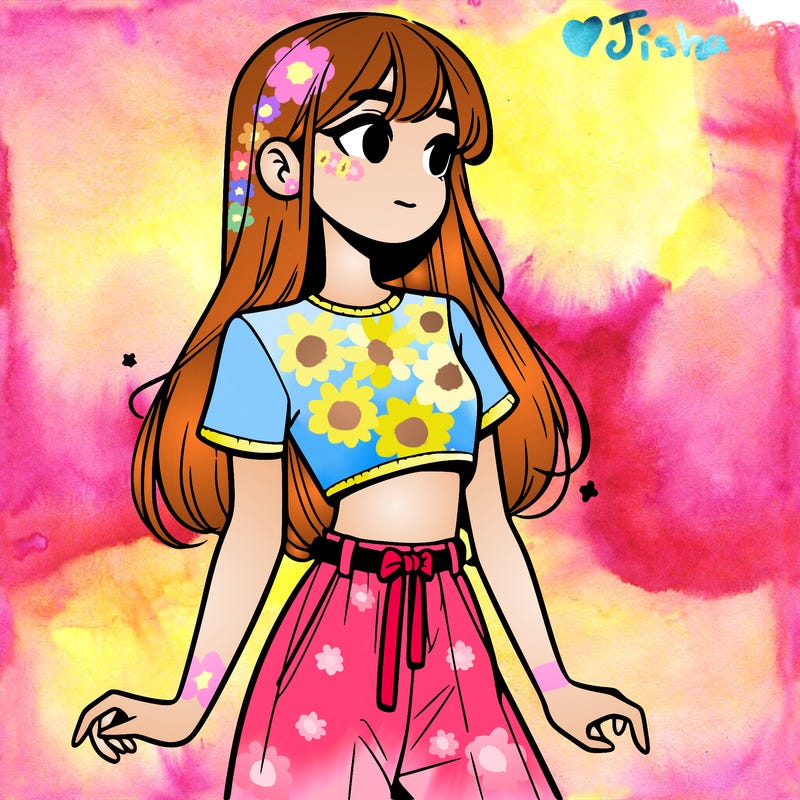 girl in a cute crop top