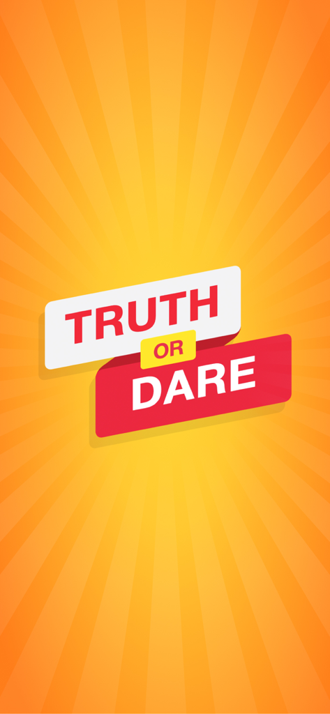 Truth or Dare Party - Truth or Dare Party app logo displayed on a vibrant orange background