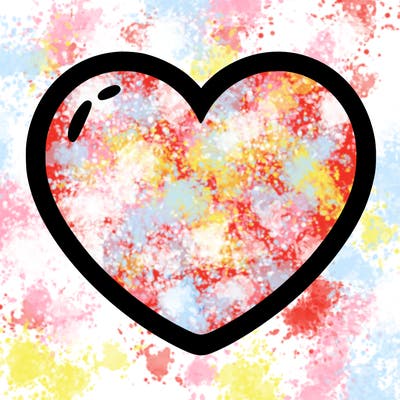 a blank heart