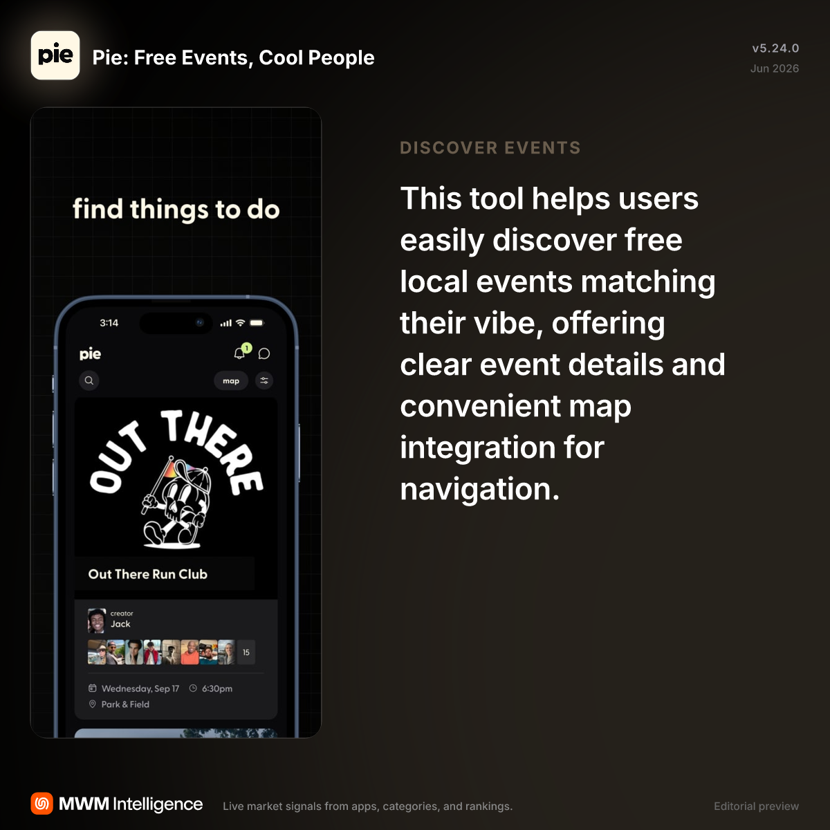 Pie: Free Events, Cool People - Social Networking App | MWM