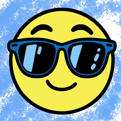 emoji with sunglasses