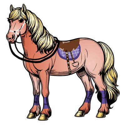 realistic horse