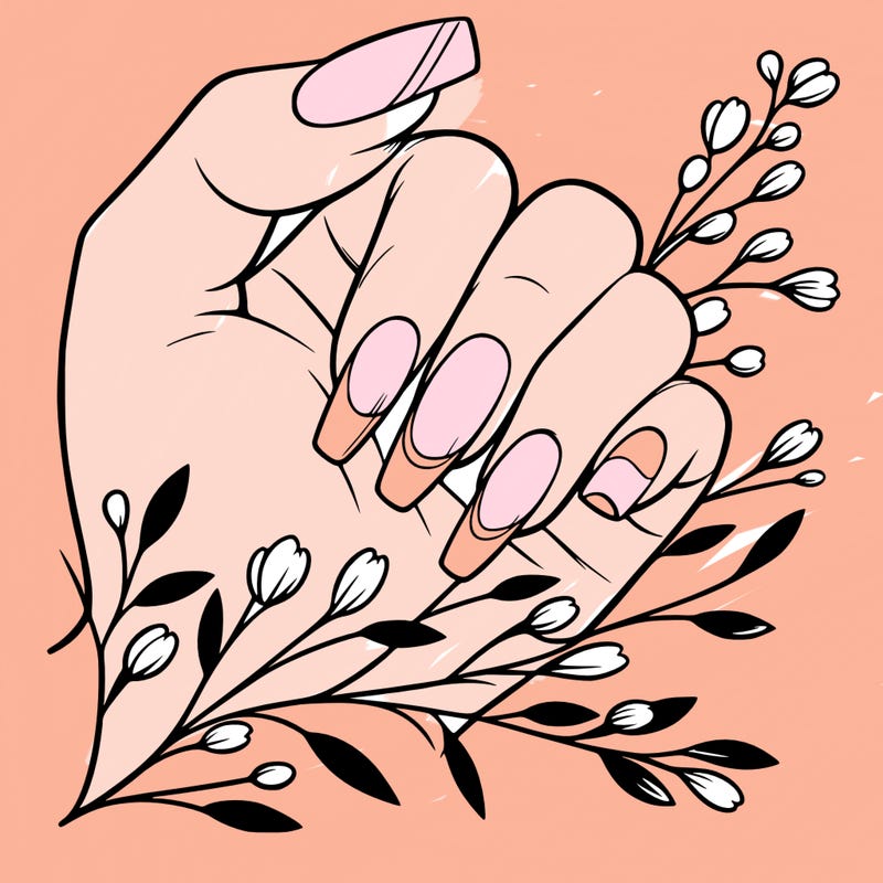 nails with french tip