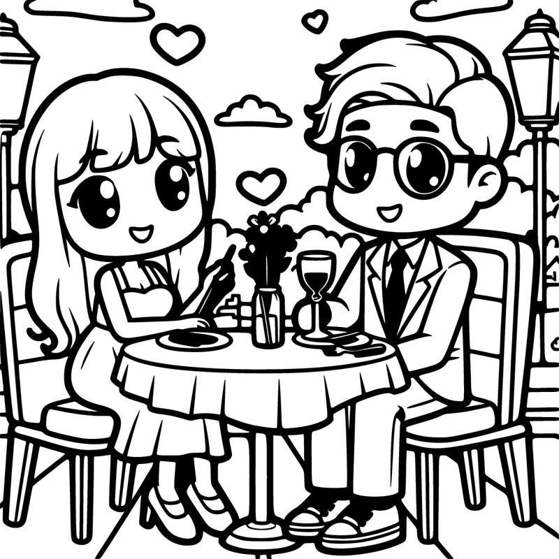 a guy and a girl on a date