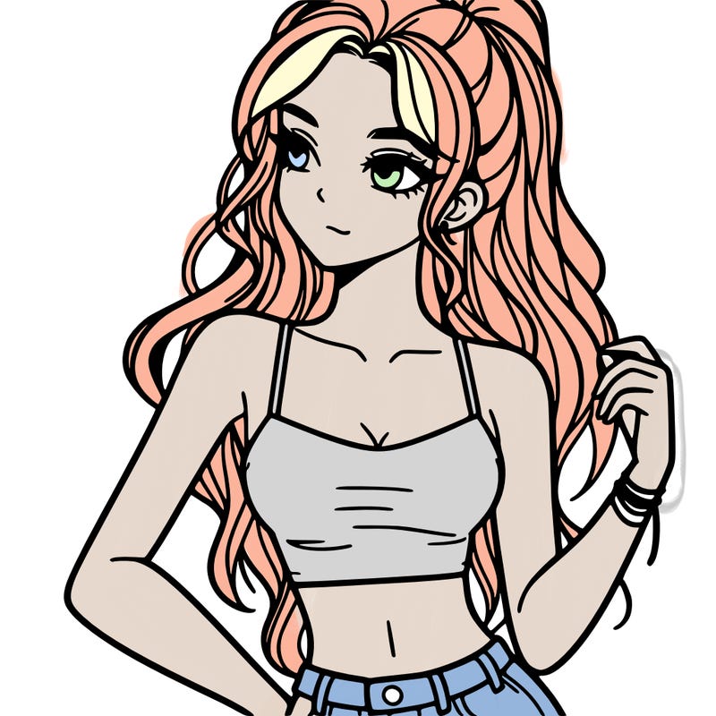 girl in crop top