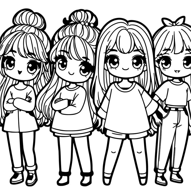 4 girls