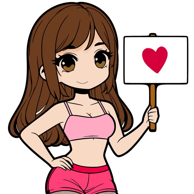 girl in a cute crop top holding a blank sign