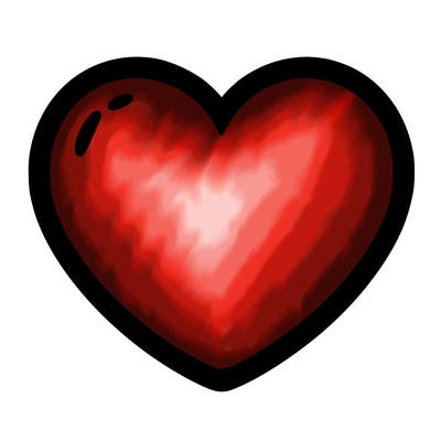 a blank heart
