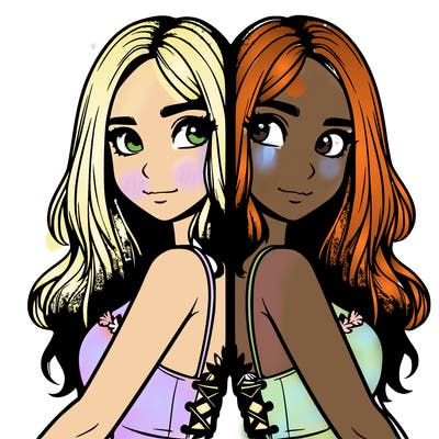 a realistic girl split