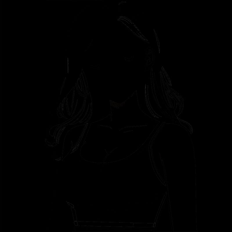 realistic girl in tank top