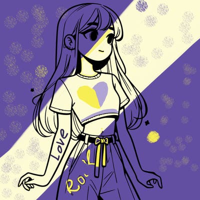 girl in a cute crop top