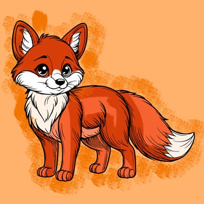 realistic fox