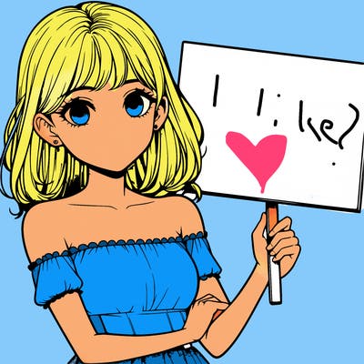 realistic pretty girl holding blank sign